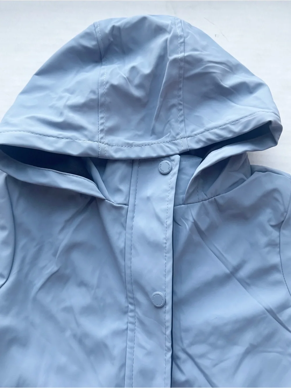 Hunter New Boys Water Resistant Long Hooded Rain Jacket Size 10Y NWT